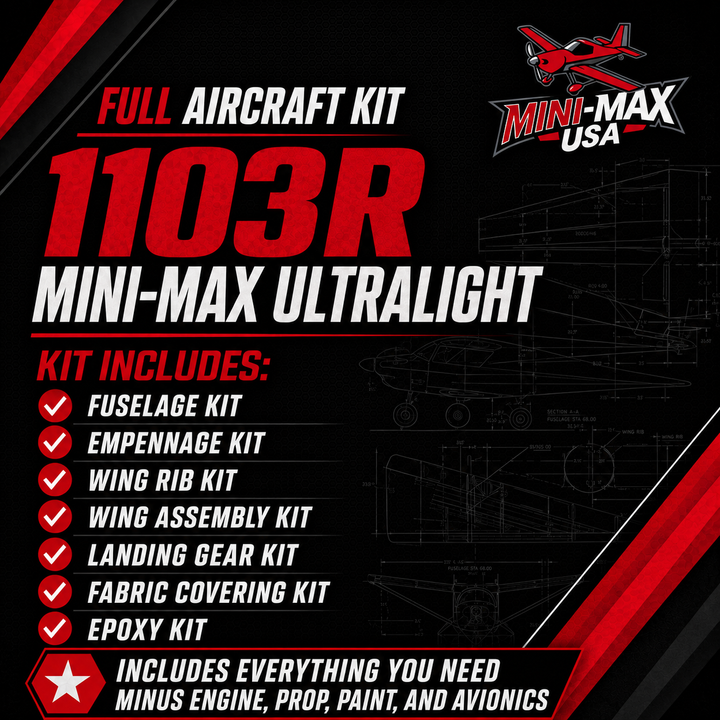 1103R Mini-Max Ultralight Full Aircraft Kit