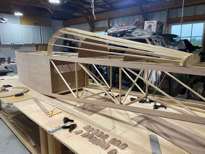 Mini-Max 1030R Ultralight Aircraft Project – Varnished, On Wheels