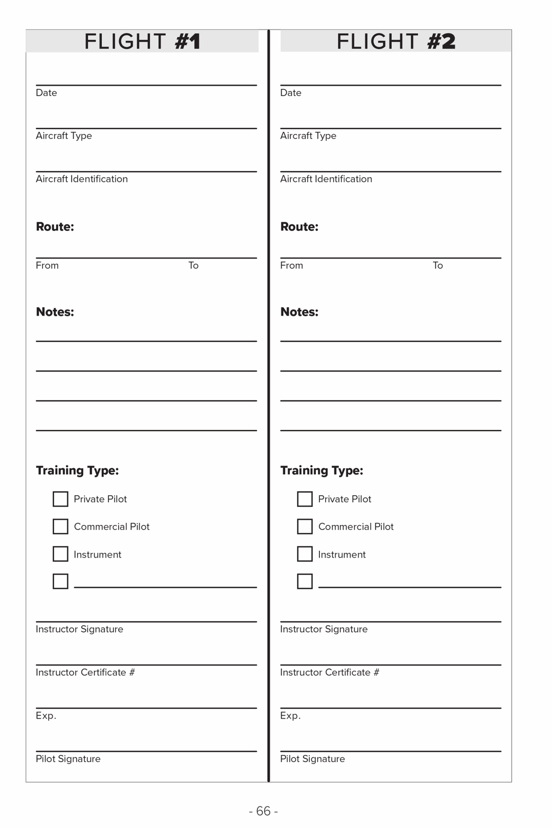 Gleim Career Pilot Training Logbook