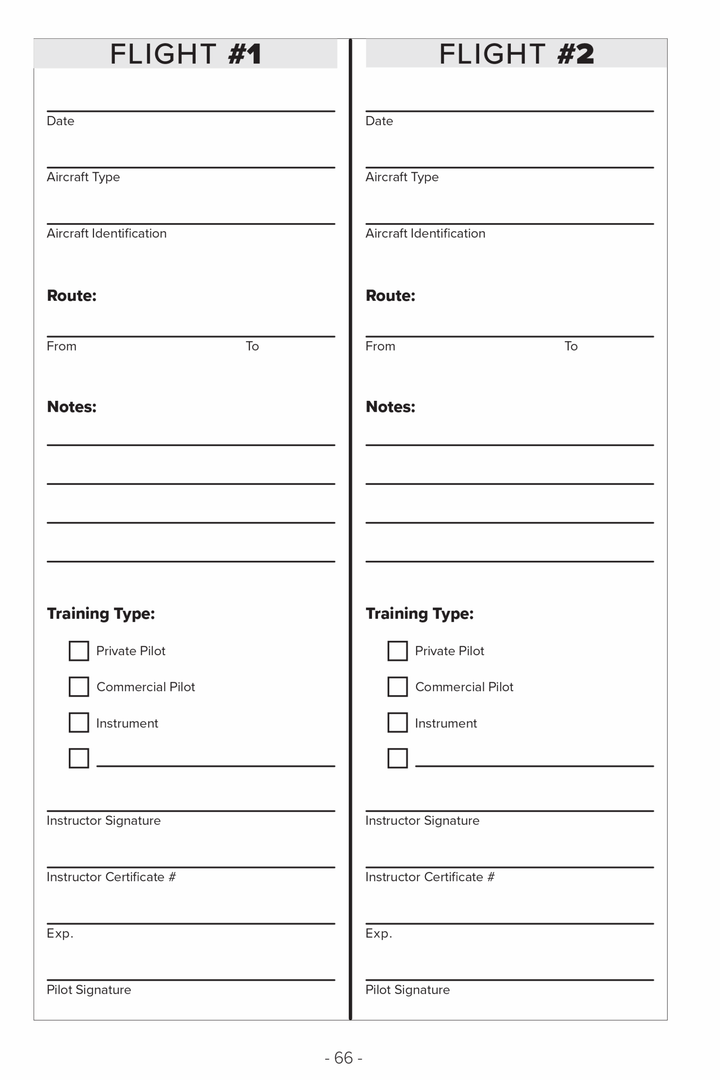 Gleim Career Pilot Training Logbook