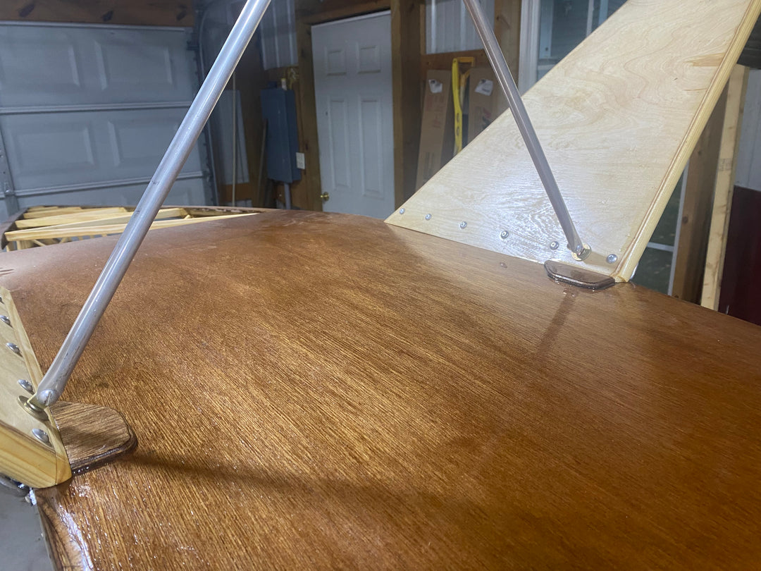 Mini-Max 1030R Ultralight Aircraft Project – Varnished, On Wheels