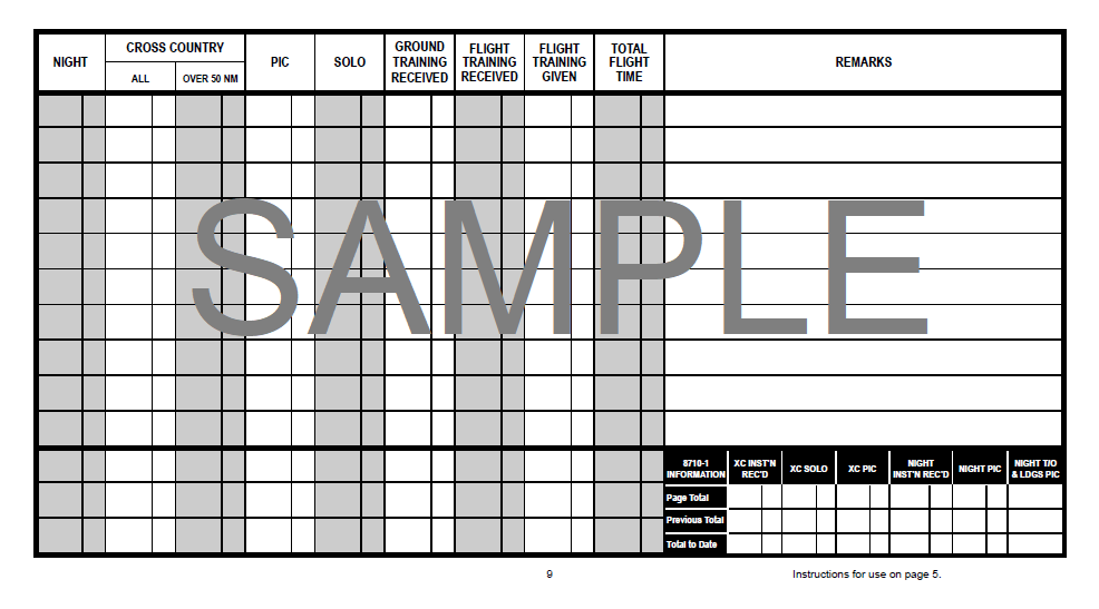Gleim Pilot Logbook