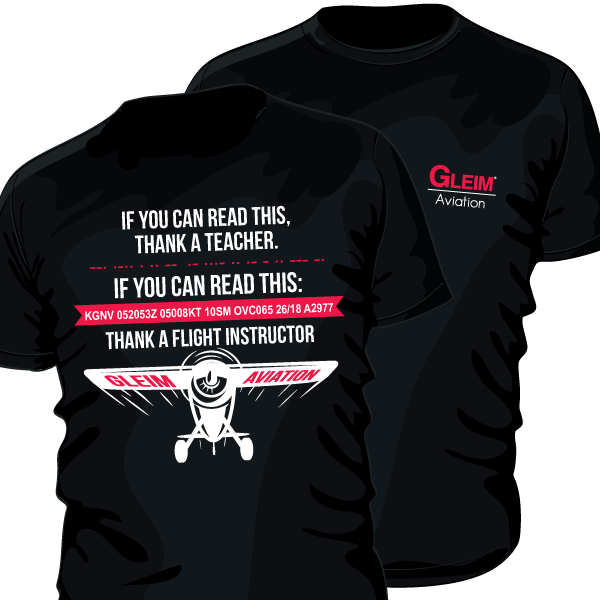 Gleim Thank a CFI T-Shirt – Free Shipping!